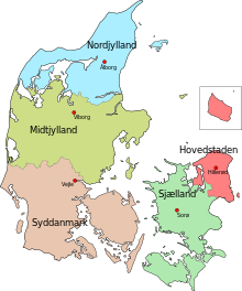 Sundhedsregionerne i Danmark